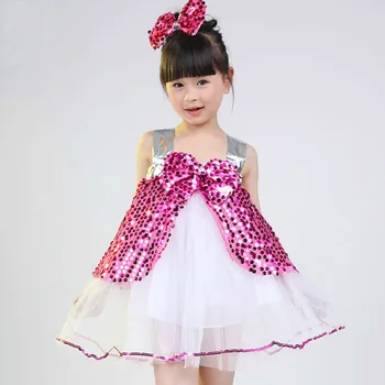 Cvet Deklet Obleko Za Otroke Ples Opravljanje Oblačila Otroci Bleščica Balet Tutu Kostume Za Ples Leotard Dekle Dancewear