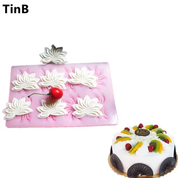 Cvet Oblikovan Silikonsko Plesni Torto Dekoracijo Fondat Torto 3D Hrana Razred Čokolada Silikonski Kalup DIY peko Torte Orodja, Matrice