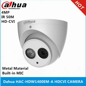 Dahua HAC-HDW1400EM-A 4MP IR 50M IP67 built-in MIC Aluminija lupine zamenjajte HAC-HDW1400EM HDCVI fotoaparat