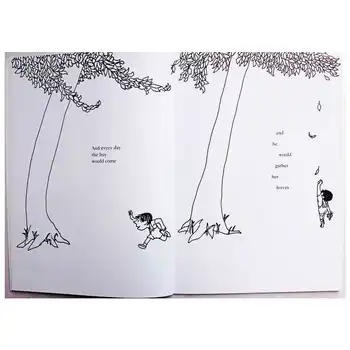 Daje Drevesa, Ki Jih Shel Silverstein Izobraževalne Angleška Slikanica Učne Kartice Zgodba Knjige Za Otroka Otroci Otrokom Darila