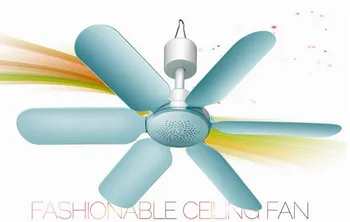 Dani Zhang 220V 7W Gospodinjski Izključite Mini Fan stropni ventilator, Varčevanje z Energijo Fan ABS 6 rezila Modra
