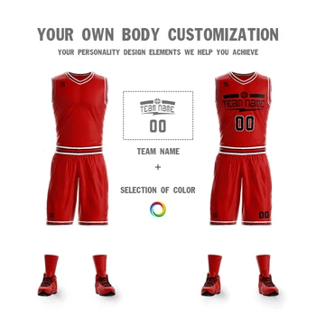 Debelo Moške/mladi majice za Košarko DIY Prilagojeno Usposabljanje obleke, osebno prilagajanje košarka nastavi hitri suhe