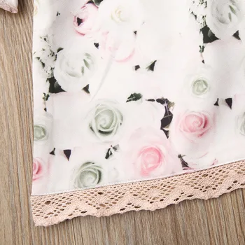 Dekle Obleko 2019 Malčka Malčke Baby Girl Jesen Oblačila Z Dolgimi Rokavi Cvetlični Tutu Obleko Bowknot Obleko
