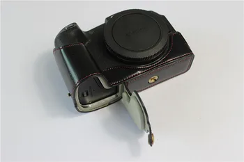 Digitalni Fotoaparat Pu Usnje Primeru Odprtine Spodaj Različico Zaščitna Polovico Telesa Zajema Osnove Za Canon eosrp NS EOS NS Primerih S Traku