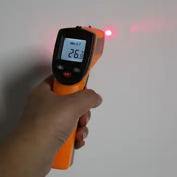 Digitalni gm320 Infrardeči Termometer, ki niso stik infrardeči termometer merilnik temperature Industrijske Pyrometer IR Točke Pištolo -50~380