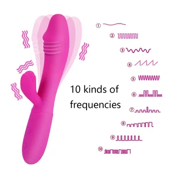 Dildo, Vibrator G Spot Rabbit Vibratorji za Ženske Ženski Masturbator Vagina Spola Igrače, Igrače za Odrasle, USB Polnilne Massager