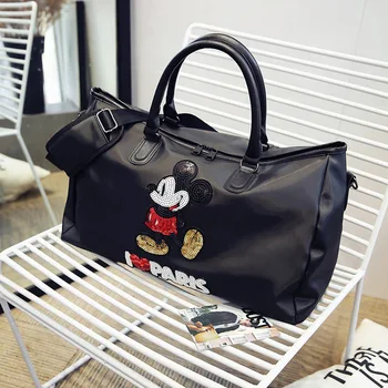 Disney novo vezene Mickey torbici dame potovanje prenosni ramenski diagonalno vrečko, velike zmogljivosti, vodotesna vrečka
