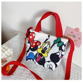 Disney otroška majhno vrečko 2020 novo platno torba risanka Mickey mouse baby kovanec torbici dekle crossbody vrečko