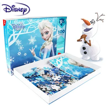 Disney otroška Risanka Zamrznjeno 2 Knjigi Uganke 200 Kos Ravno Uganke 6-8 Let otrokove Inteligence Zgodnje Učenje Igrače