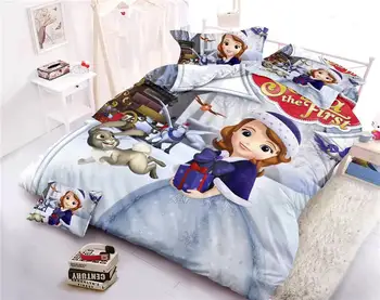 Disney princesa rjuhe kritje nastavite twin velikost posteljnina za dekleta spalnica dekor eno bedclothes coverlet otroci, otroci rjuhe