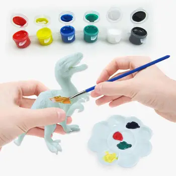 DIY Kolorit 3D Barvanje Živali Dinozaver Model Risanje Grafitov Igrača Nastavite Otroci Otrok nestrupene Barve Umetnosti Za Otroke Dekleta Fantje
