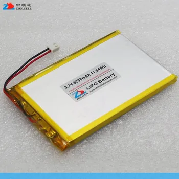 Dostava v posebni ponudbi 3,7 V polimer baterija jedro 3200mAh 655178 DIY mobilne moč 705075 Polnilne Li-ion Celice