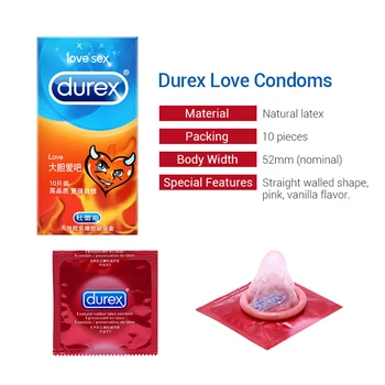 Durex 50/200 ml Mazivo in Kondom obleko Sadje, ki Temeljijo na Vodni osnovi in Mazivo Masaža Analni Orgazem Vaginalne Intimno Seks Igrače