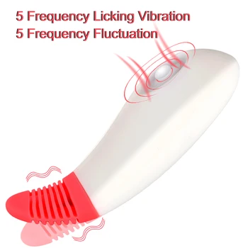 Dvojno Rabo Rattlesnake Jezika Lizanje Vibrator Sex Igrača Za Žensko Šok Naprave Klitoris Fižol Stimulacije Ženska Masturbacija