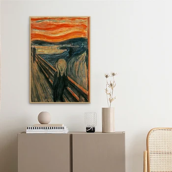 Edvard-Munch je Krik - Slavni Abstraktna Platna Slike Natisni Steni Plakat Doma Dekor Steni Sliko Replika Klasičnih Umetnine