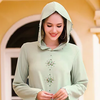 Eid tam kaftan Dubaj Abaya Haljo Djellaba Femme Vestidos Turčija Hidžab Muslimansko Obleko Caftan Islamska Oblačila Abayas za Ženske Obleke