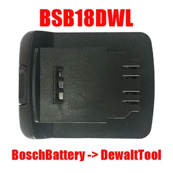 Električna Moč Orodje Adapter Pretvornik BSB18DWL ( Bosch baterije BAT618, da Dewolt Orodje ) DM18BSL ( Dewolt Baterija za Bosch Orodje )