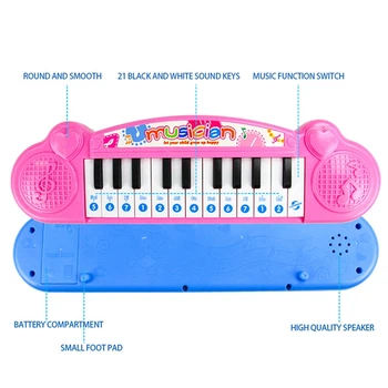 Elektronska Tipkovnica Začetnike Otroka v Zgodnjem Otroštvu Glasbena Igrača za Otroke, Dojenčke, Majhne Klavir za Otroka