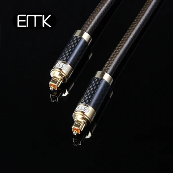 EMK Visoke Ločljivosti Ogljikovih vlaken lupini S/PDIF digitalni kabel optilal spdif toslink avdio kabel OD8.0 1m 2m 3m 5m