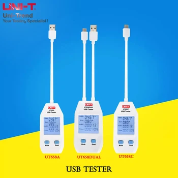ENOTA USB Tester UT658A/UT658C/UT658Dual; 3C Izdelka Napetost/ Current/Baterije/Zmogljivost Polnjenje Kakovosti Tester