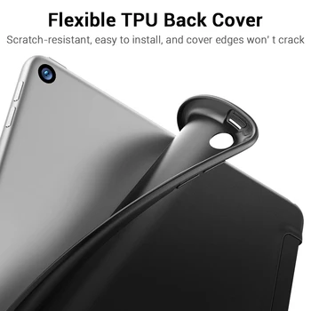 ESR Ohišje za iPad mini 5 Zraka 3 2019 Air3 Ultra Slim Usnje Smart Gume Mehko TPU Nazaj Magnet Cover za iPad 7 7. Gen 10.2 Modra