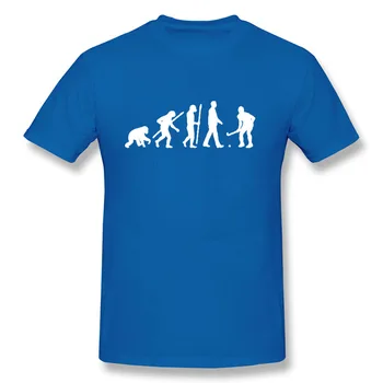 Evolution Področju Hockeyer T Shirt Smešno Darilo Za Rojstni Dan Za Moške Oče, Oče, Mož, Fant, Kratek Rokav, O Vratu Bombaža T-Shirt