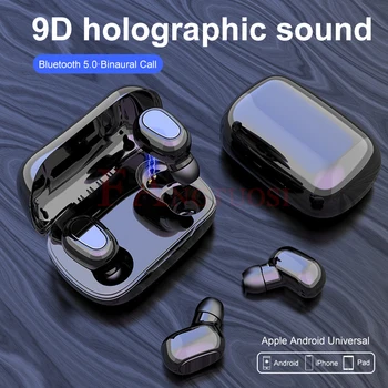 FANGTUOSI Brezžične bluetooth slušalke TWS binaural stereo glasbe, slušalke vodotesne slušalke z mikrofonom za ISO Android