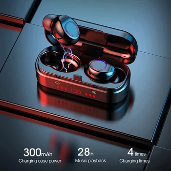 FDGAO TWS Mini Brezžična Bluetooth 5.0 Slušalke šumov, Slušalke Glasbo, Slušalke Šport Vodotesne Slušalke Z Mikrofonom