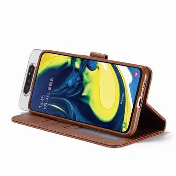 Flip Case Za Samsung Galaxy A80 Primeru Zajema Luksuzno Usnjeno Denarnico Pokrovček Za Samsung A80 Primeru 360 Telefon Lupini Shockproof Fundas
