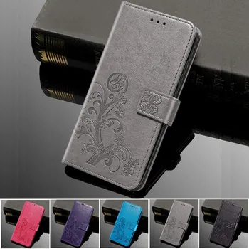 Flip Cvet Telefon Coque Silikonsko Ohišje za Samsung Galaxy S2 S3 Neo Duo S4 S5 Mini S7 S6 Rob S8 S9 Plus Denarnice Usnja Kritju