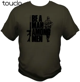 FN FAL Se Človek Med Moškimi T Shirt Rhodesian Tujih Legije Britanski L1A1 Puška