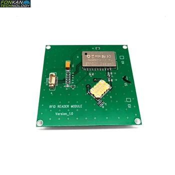 FONKAN ISO18000-6C 3M Rang UHF RFID Integriran modul bralnika TTL232 z antena 4dbi 70*70 MM 865-868Mhz 902-928mhz brezplačno SDK