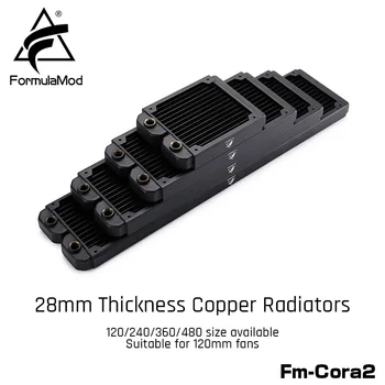 FormulaMod Fm-CoRa2 28 mm, Debeline Baker Radiatorski 120/240/360/480 Black Primerna Za 120 Navijačev