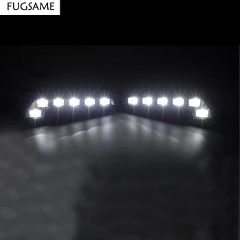FUGSAME Brezplačna Dostava 6 LED MERCEDES L Oblike DRL Dnevnih Luči Komplet Svetilka za Meglo Spredaj Svetlobe