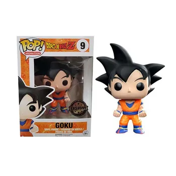 FUNKO POP Dragon Ball Z Goku Slika Anime Sin Zečić Vegeta Dostopi 10 cm PVC figuric Igrače, Avto Dekoracijo Zbirateljske Model