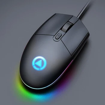 G3SE Žično Gaming Mišk Miško USB RGB Če Lučka za Prenosni RAČUNALNIK Računalnik Črna
