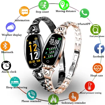 GIMTO Top blagovne Znamke Smart Watch H8 Ženske 2019 Nepremočljiva Srčnega utripa, Spremljanje Bluetooth Za Android IOS Fitnes Zapestnica Smartwatch