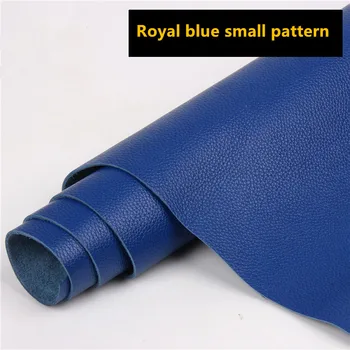 Globoko Modro Modro Modro Nebo, liči Vzorec Prva Plast Usnja Cowhide Usnje Tkanina Ročno izdelan Diy Kavč Sedežne Blazine Usnje