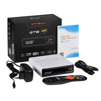 GTmedia GTS Satelitski Sprejemnik Android6.0 TV Okno Smart TV DVB-S2 2G/8GB BT4.0 Set Top Box Cline m3u Podporo za Google GTPlayer