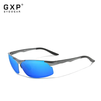 GXP moda Aluminija Moških sončna Očala Vožnje Ogledalo Polarizirana Objektiv UV400 Moška sončna Očala Pilot Style Pribor za Očala