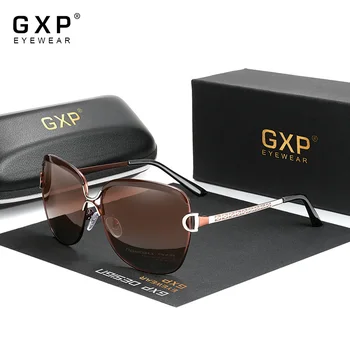 GXP Retro ženska Očala Gradient HD&Polarizirana UV400 Objektiv Okrogla sončna očala Metulj sončna Očala Udobno Lahka