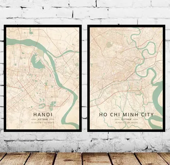 Hanoi Ho Chi Minh City Vietnam-Plakat