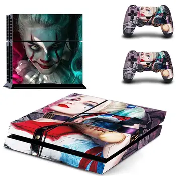 Harley Quinn Joker Polno Kritje Ploščice PS4 Kože Nalepke, Nalepke Za Konzole PlayStation 4 & Krmilnikov PS4 Kože Nalepke Vinyl