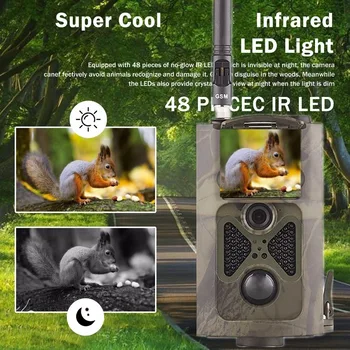 HC-550M MMS Pot cámara infrarroja Wildlife Video, foto 16MP 940nm cámaras de caza Cam Lovec seguimiento Ogled Cámara Past