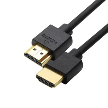 HDMI Kabel 24 Karatno Zlato Prevlečeno s Tanko Kvadratni Vodja za 17,8 GBPS Kabel HDMI Verzija 2.0 HDM Visoko Hitrost Ethernet 7.5 m, Dolžina 10m