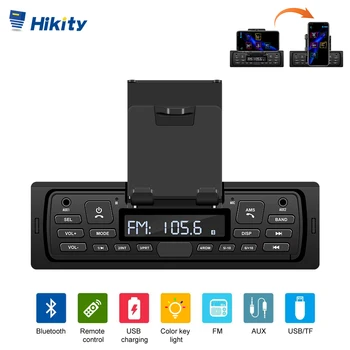 Hikity Avto Radio Bluetooth 1din avtomobilski stereo sistem Predvajalnik, Telefon, AUX-IN, MP3, FM/USB/radio telefon Car Audio MP3 Podporo držalo za telefon APP