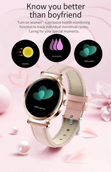 HopoFit Reloj Inteligente Mujer Pametno Gledati Ženske, Šport, fitnes Tracker Krvni Tlak IP67 Nepremočljiva Luksuzni Smartwatch Android