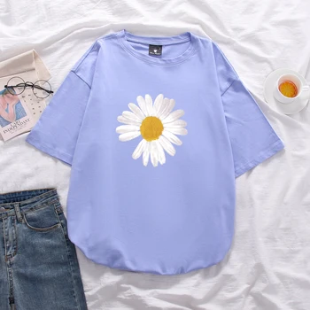 Hot-prodaja Peaceminusone Daisy bombaž Pol-sleeved majica s kratkimi rokavi moški plima blagovne znamke trend nekaj Prevelik svoboden Peaceminusone t-shirt