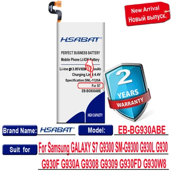 HSABAT 4800mAh EB-BG930ABE Baterija za Samsung GALAXY S7 G9300 SM-G9300 G930L G930 G930F G930A G9308 G9309 G930FD G930W8