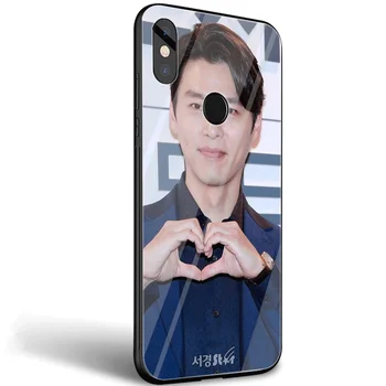 Hyun Bin Moda Primeru Telefon Za xiaomi Mi 8 Lite 9 F1 A1 5X A2 6X varnostno kaljeno Steklo Pokrova